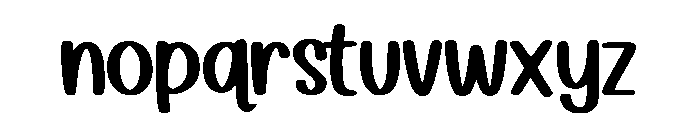 Humble Friends Regular Font LOWERCASE