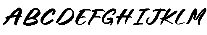 Humble Meari Font UPPERCASE