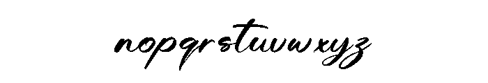 Humble Meari Font LOWERCASE