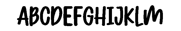 Humble Moon Font UPPERCASE