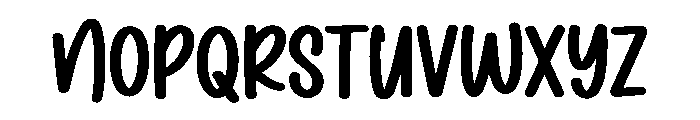 Humble Moon Font UPPERCASE