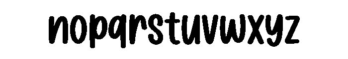 Humble Moon Font LOWERCASE