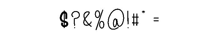 Humble Newyear Font OTHER CHARS