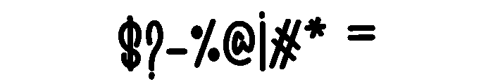 Humble Vacation Font OTHER CHARS