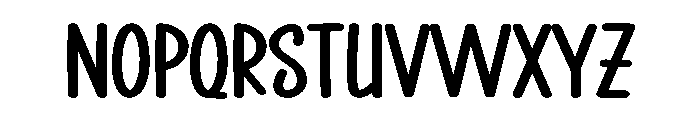 Humble Vacation Font LOWERCASE