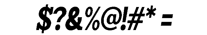 Humbles Black Condensed Slanted Font OTHER CHARS