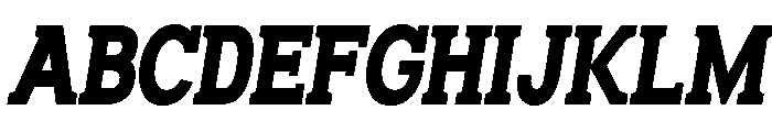 Humbles Black Condensed Slanted Font UPPERCASE