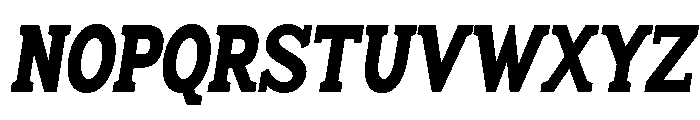 Humbles Black Condensed Slanted Font UPPERCASE