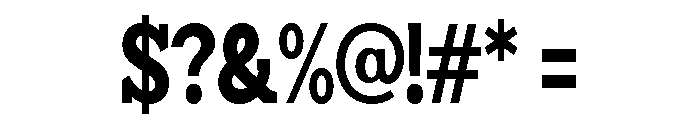 Humbles Black Condensed Font OTHER CHARS