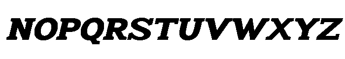 Humbles Black Expanded Slanted Font UPPERCASE
