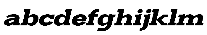 Humbles Black Expanded Slanted FONT