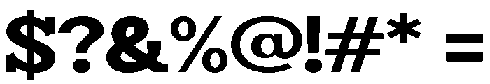 Humbles Black Expanded Font OTHER CHARS
