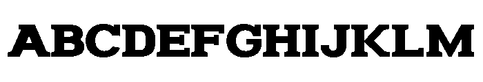 Humbles Black Expanded Font UPPERCASE