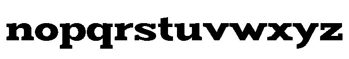 Humbles Black Expanded Font LOWERCASE