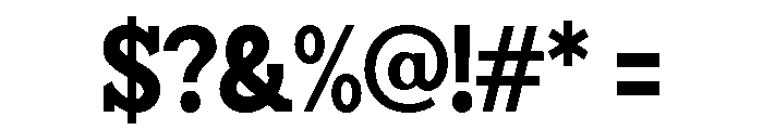 Humbles Black Semi Condensed Font OTHER CHARS