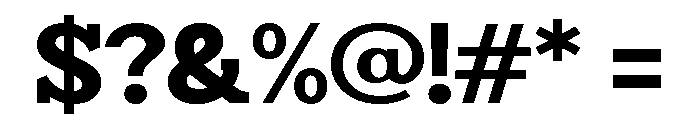 Humbles Black Semi Expanded Font OTHER CHARS