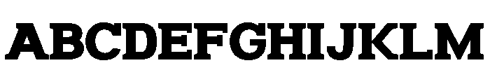 Humbles Black Semi Expanded Font UPPERCASE