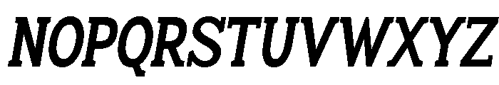 Humbles Bold Condensed Slanted Font UPPERCASE