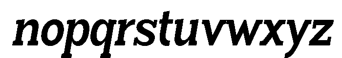 Humbles Bold Condensed Slanted Font LOWERCASE