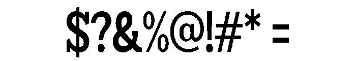 Humbles Bold Condensed Font OTHER CHARS