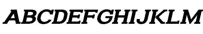 Humbles Bold Expanded Slanted Font UPPERCASE