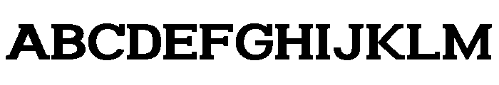 Humbles Bold Expanded Font UPPERCASE