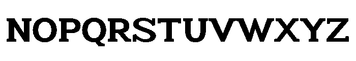 Humbles Bold Expanded Font UPPERCASE