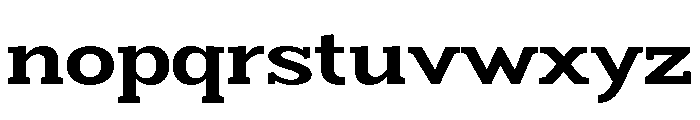 Humbles Bold Expanded Font LOWERCASE
