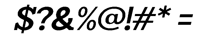 Humbles Bold SemExp Slant Font OTHER CHARS