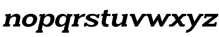 Humbles Bold SemExp Slant Font LOWERCASE