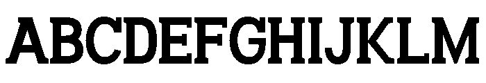 Humbles Bold Semi Condensed Font UPPERCASE