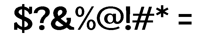 Humbles Bold Semi Expanded Font OTHER CHARS