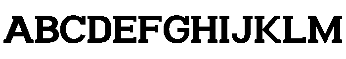 Humbles Bold Semi Expanded Font UPPERCASE