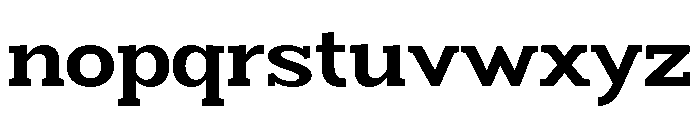 Humbles Bold Semi Expanded Font LOWERCASE
