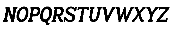 Humbles Bold SemiCond Slant Font UPPERCASE