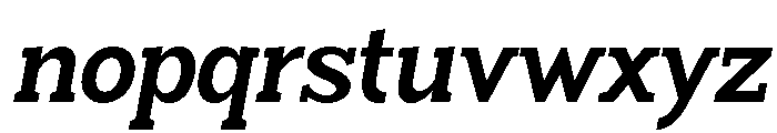 Humbles Bold SemiCond Slant Font LOWERCASE