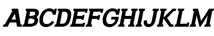 Humbles Bold Slanted Font UPPERCASE