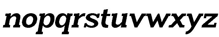 Humbles Bold Slanted Font LOWERCASE