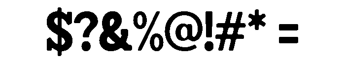 Humbles Soft Black SemCond Font OTHER CHARS