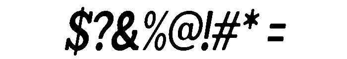 Humbles Soft Bold Cond Ita Font OTHER CHARS