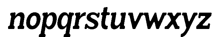 Humbles Soft Bold Cond Ita Font LOWERCASE