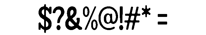 Humbles Soft Bold Condensed Font OTHER CHARS