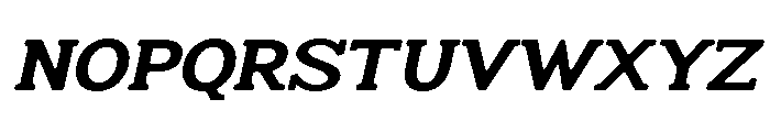 Humbles Soft Bold Exp Ita Font UPPERCASE
