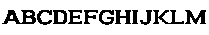 Humbles Soft Bold Expanded Font UPPERCASE
