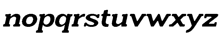 Humbles Soft Bold SemExp Ita Font LOWERCASE