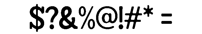 Humbles Soft Bold SemiCondensed Font OTHER CHARS