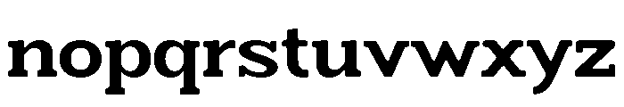 Humbles Soft Bold SemiExpanded Font LOWERCASE
