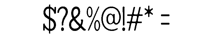 Humbles Soft Condensed Font OTHER CHARS