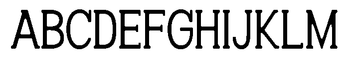 Humbles Soft Condensed Font UPPERCASE
