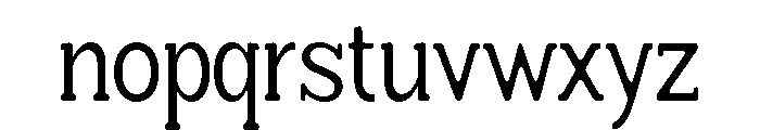 Humbles Soft Condensed Font LOWERCASE